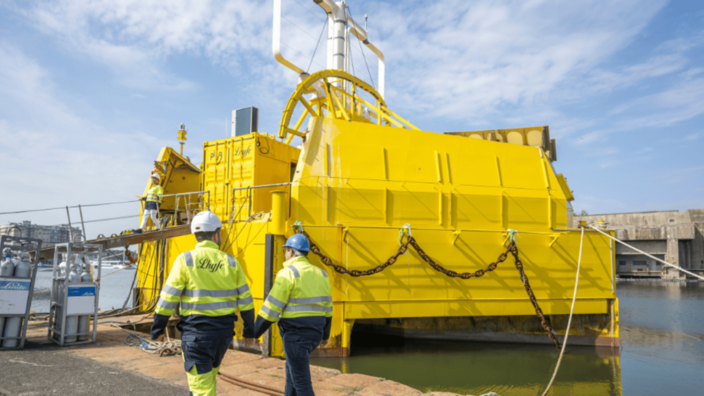 hydrogene vert produit en mer par la societe Lhyfe