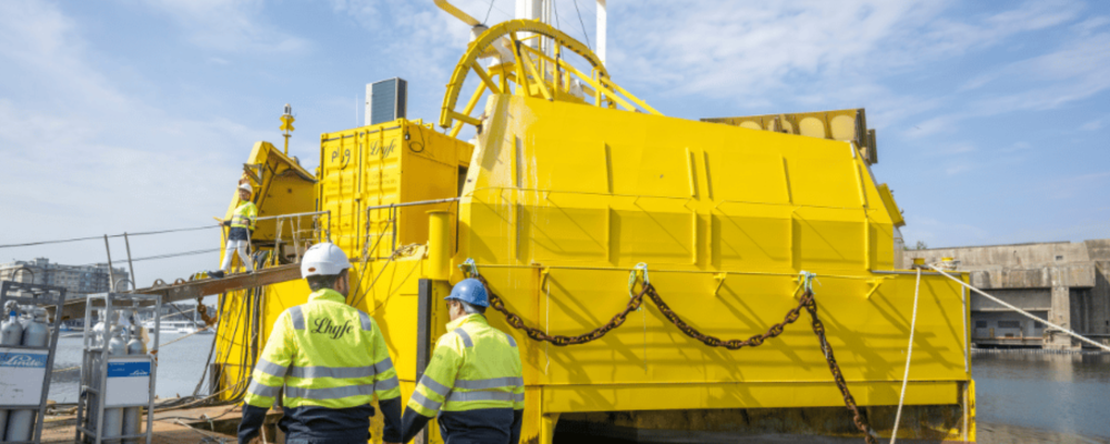 hydrogene vert produit en mer par la societe Lhyfe