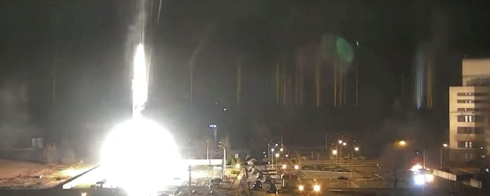 Centrale Zaporijia en feu